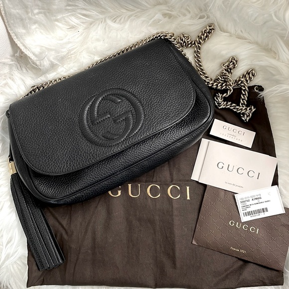 SOLD Gucci Soho on chain crossbody / shoulder flap bag